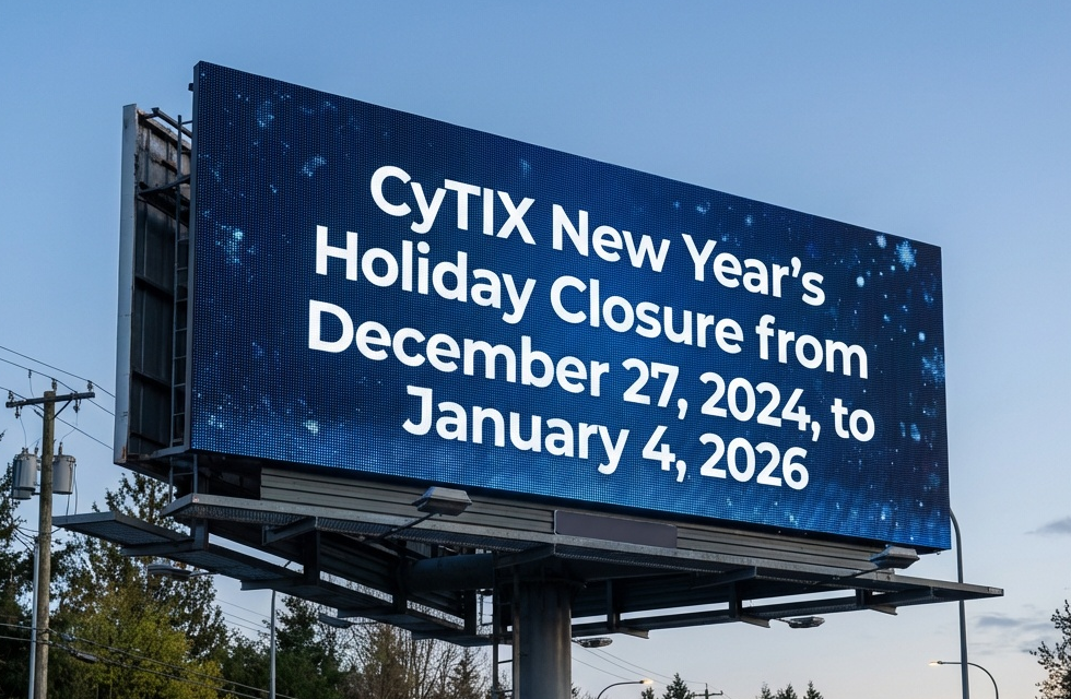 年末年始休業のお知らせ by CyTIX